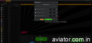 Aviator Game Screenshot Interface